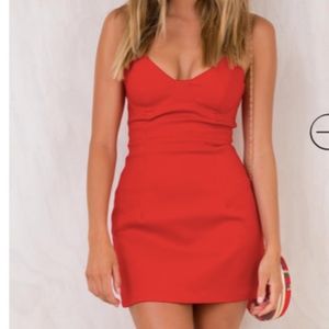 Novella Mini Dress Red